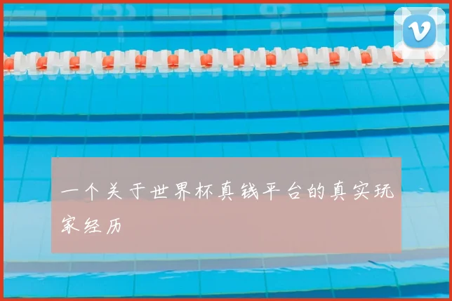 一个关于世界杯真钱平台的真实玩家经历