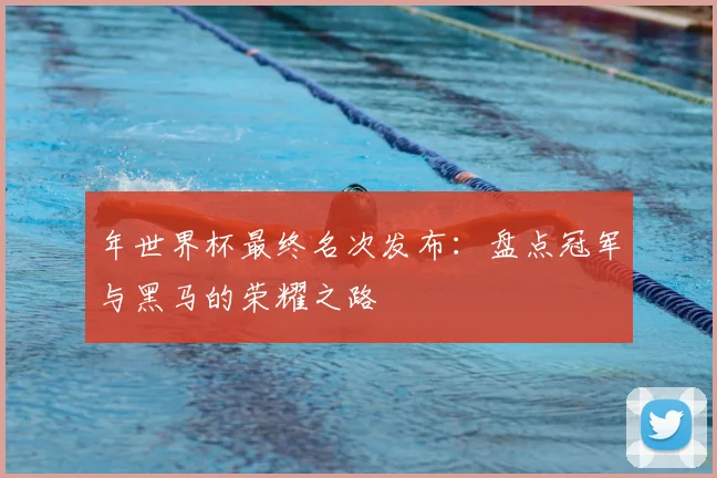 年世界杯最终名次发布：盘点冠军与黑马的荣耀之路